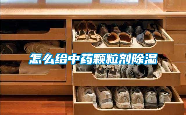 怎么给中药颗粒剂除湿