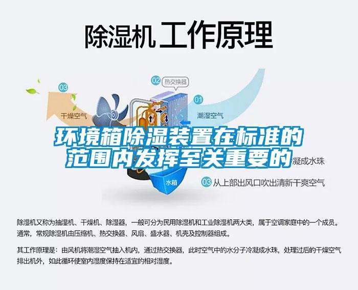 环境箱除湿装置在标准的范围内发挥至关重要的