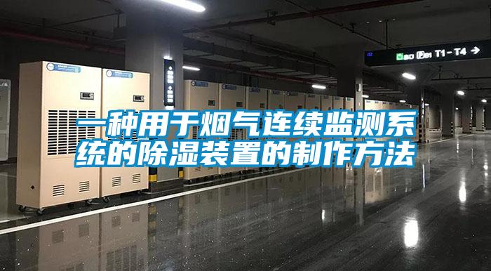 一种用于烟气连续监测系统的除湿装置的制作方法