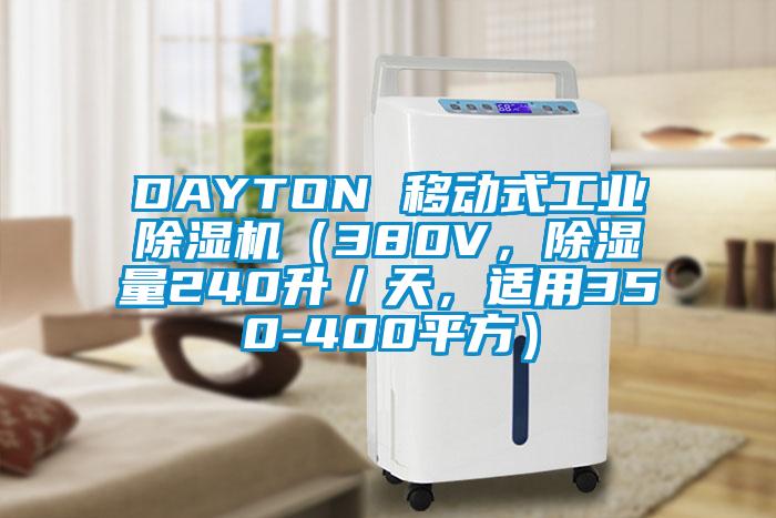 DAYTON 移动式工业除湿机（380V，除湿量240升／天，适用350-400平方）