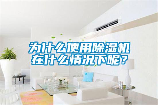 为什么使用除湿机在什么情况下呢？