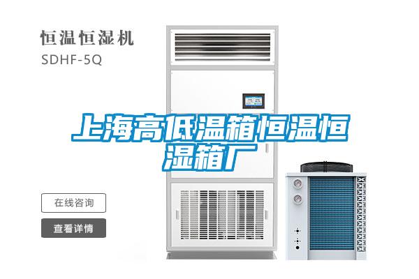 上海高低温箱恒温恒湿箱厂