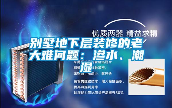 别墅地下层装修的老大难问题：渗水、潮湿