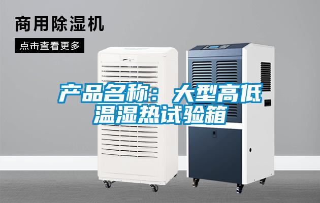 产品名称：大型高低温湿热试验箱