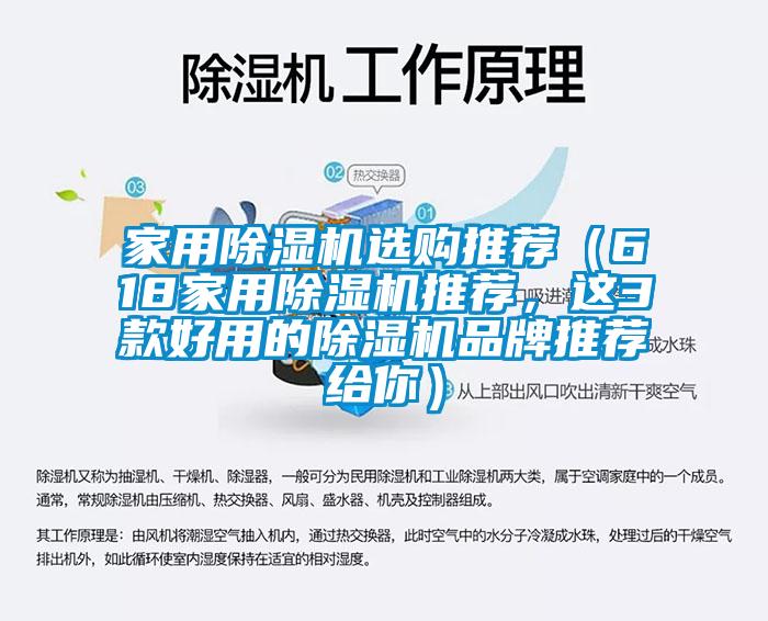 家用除湿机选购推荐（618家用除湿机推荐，这3款好用的除湿机品牌推荐给你）