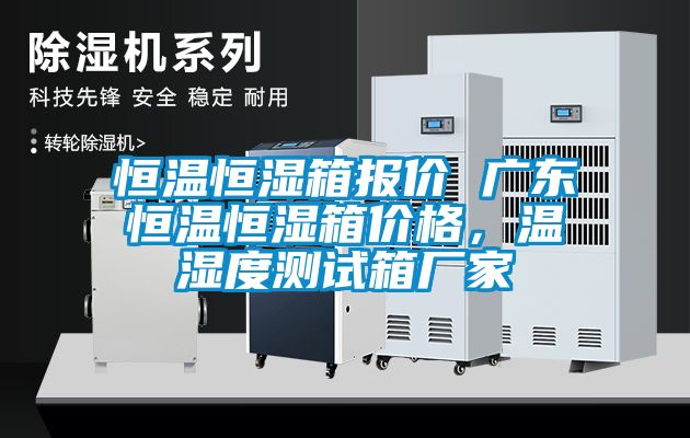 恒温恒湿箱报价 广东恒温恒湿箱价格，温湿度测试箱厂家