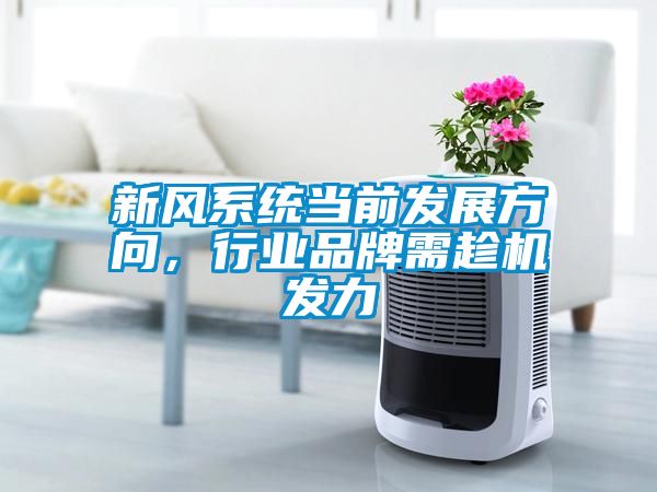 新风系统当前发展方向，行业品牌需趁机发力