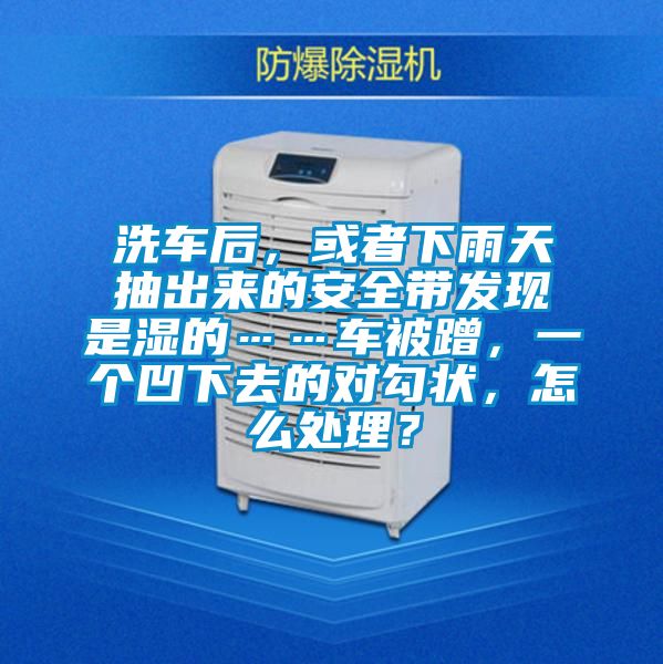 洗车后，或者下雨天抽出来的安全带发现是湿的……车被蹭，一个凹下去的对勾状，怎么处理？