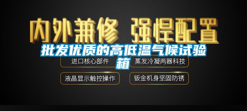 批发优质的高低温气候试验箱