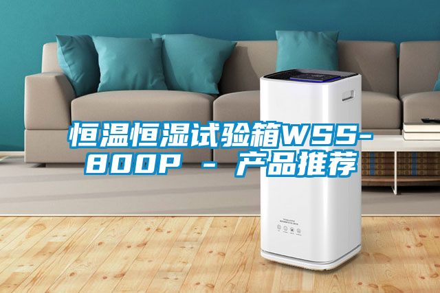 恒温恒湿试验箱WSS-800P - 产品推荐