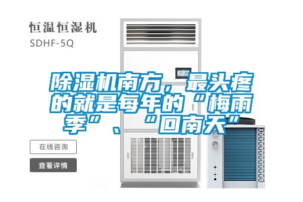 除湿机南方，最头疼的就是每年的“梅雨季”、“回南天”
