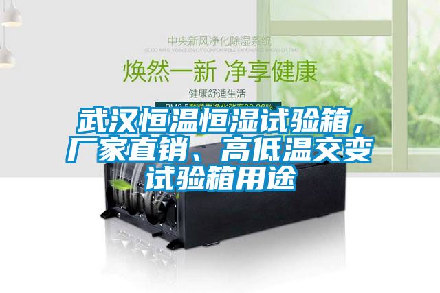 武汉恒温恒湿试验箱，厂家直销、高低温交变试验箱用途