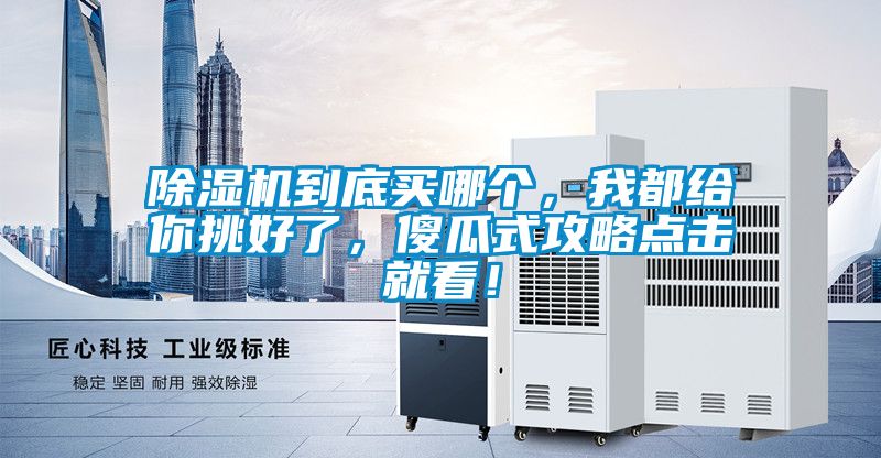 除湿机到底买哪个，我都给你挑好了，傻瓜式攻略点击就看！