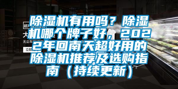 除湿机有用吗？除湿机哪个牌子好，2022年回南天超好用的除湿机推荐及选购指南（持续更新）