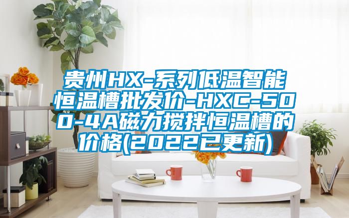 贵州HX-系列低温智能恒温槽批发价-HXC-500-4A磁力搅拌恒温槽的价格(2022已更新)
