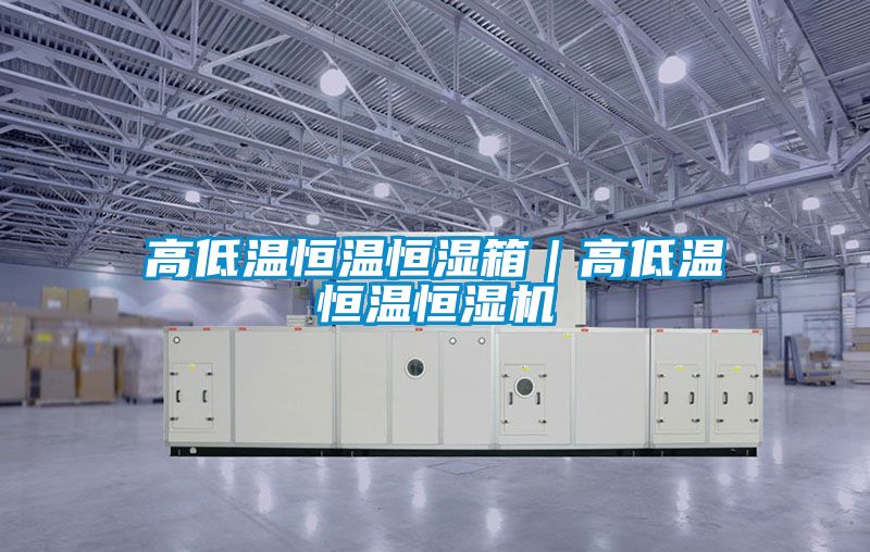 高低温恒温恒湿箱｜高低温恒温恒湿机