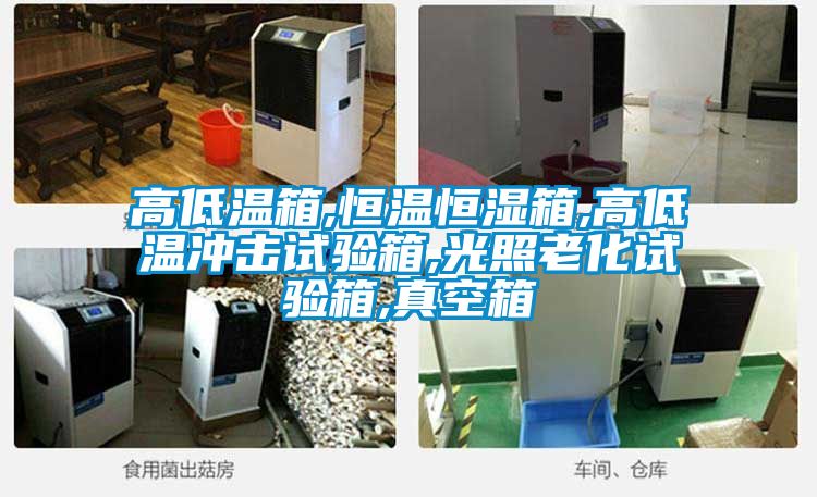 高低温箱,恒温恒湿箱,高低温冲击试验箱,光照老化试验箱,真空箱