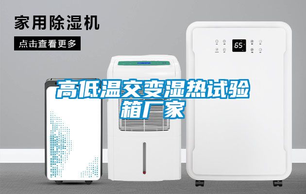 高低温交变湿热试验箱厂家