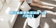 各行业需要的温湿度（强力推荐）