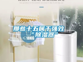 行业新闻那些十五属于强效“除湿器”
