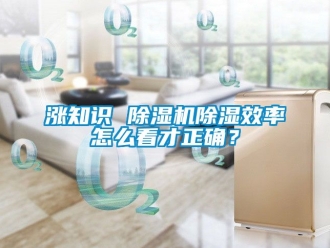 行业新闻涨知识 除湿机除湿效率怎么看才正确？
