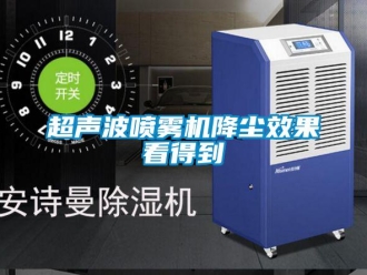 企业新闻超声波喷雾机降尘效果看得到
