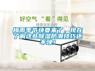 行业新闻梅雨季节快要来了，现在了解这些除湿防潮技巧还不晚！