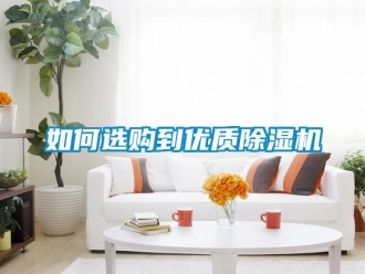 行业新闻如何选购到优质除湿机