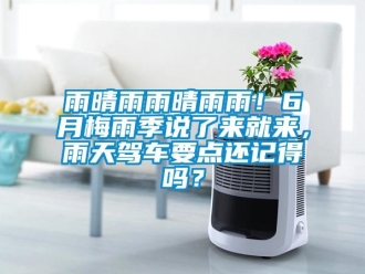 常见问题雨晴雨雨晴雨雨！6月梅雨季说了来就来，雨天驾车要点还记得吗？