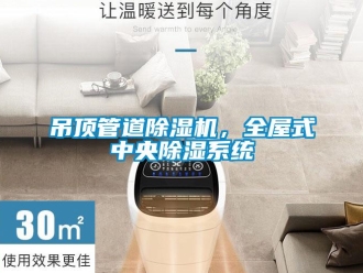 行业新闻吊顶管道除湿机，全屋式中央除湿系统