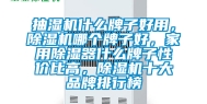 抽湿机什么牌子好用，除湿机哪个牌子好，家用除湿器什么牌子性价比高，除湿机十大品牌排行榜