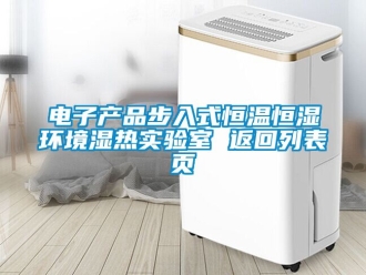 知识百科电子产品步入式恒温恒湿环境湿热实验室 返回列表页