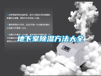 企业新闻地下室除湿方法大全