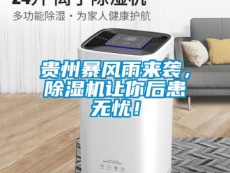 行业新闻贵州暴风雨来袭，除湿机让你后患无忧！