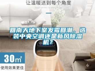 行业新闻回南天地下室发霉回潮，选装中央空调还是新风除湿机？