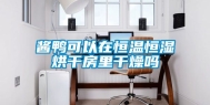 酱鸭可以在恒温恒湿烘干房里干燥吗