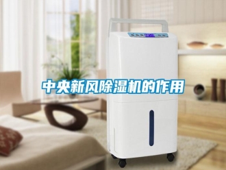 知识百科中央新风除湿机的作用