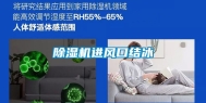 除湿机进风口结冰