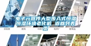 电子元器件大型步入式恒温恒湿环境老化机 返回列表页