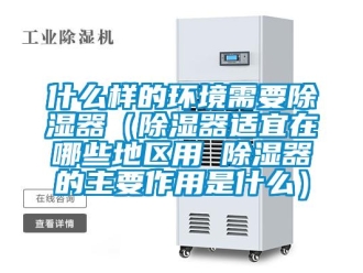 行业新闻什么样的环境需要除湿器（除湿器适宜在哪些地区用 除湿器的主要作用是什么）