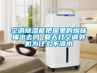 行业新闻空调除湿能把屋里的烟味抽出去吗 夏天打空调外机为什么不滴水