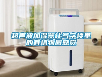 企业新闻超声波加湿器让写字楼里的有植物园感觉