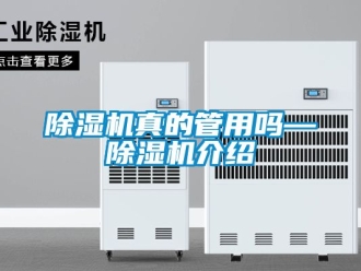 行业新闻除湿机真的管用吗—除湿机介绍