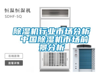 行业新闻除湿机行业市场分析 中国除湿机市场前景分析