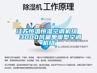 知识百科江苏恒温恒湿空调机组  3000风量单暖型空调机组