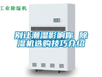 企业新闻别让潮湿影响你 除湿机选购技巧介绍
