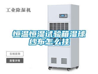 知识百科恒温恒湿试验箱湿球纱布怎么挂