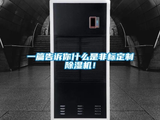行业新闻一篇告诉你什么是非标定制除湿机！
