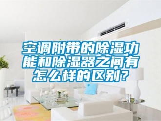 行业新闻空调附带的除湿功能和除湿器之间有怎么样的区别？