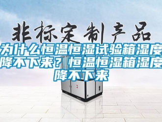 知识百科为什么恒温恒湿试验箱湿度降不下来？恒温恒湿箱湿度降不下来